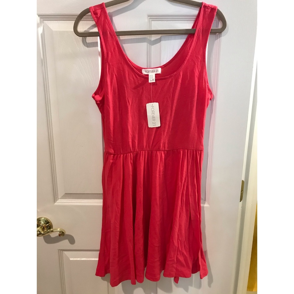 Forever 21 Flowy Pink Sleeveless Skater Dress